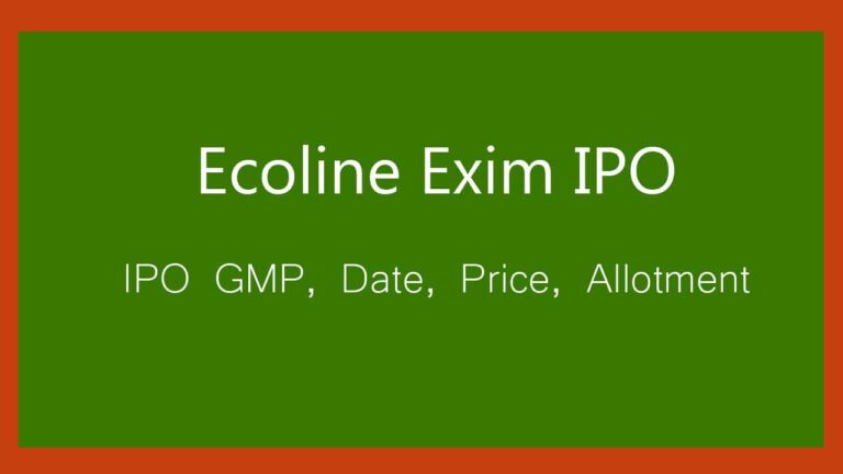 Ecoline Exim IPO GMP