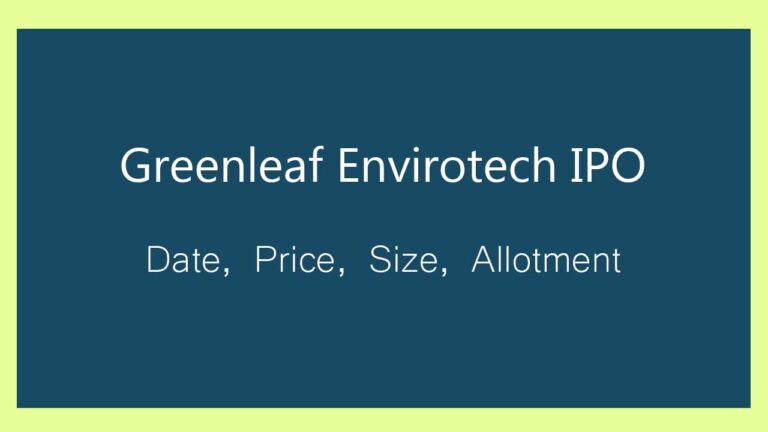 Greenleaf Envirotech ipo