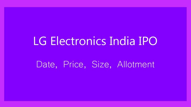LG Electronics India IPO Opening on October 7