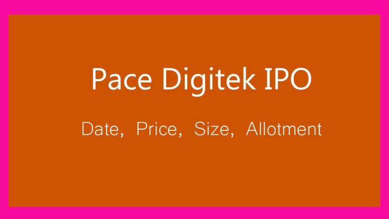 pace digitek ipo gmp