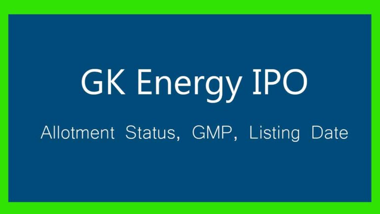 gk energy ipo allotment status