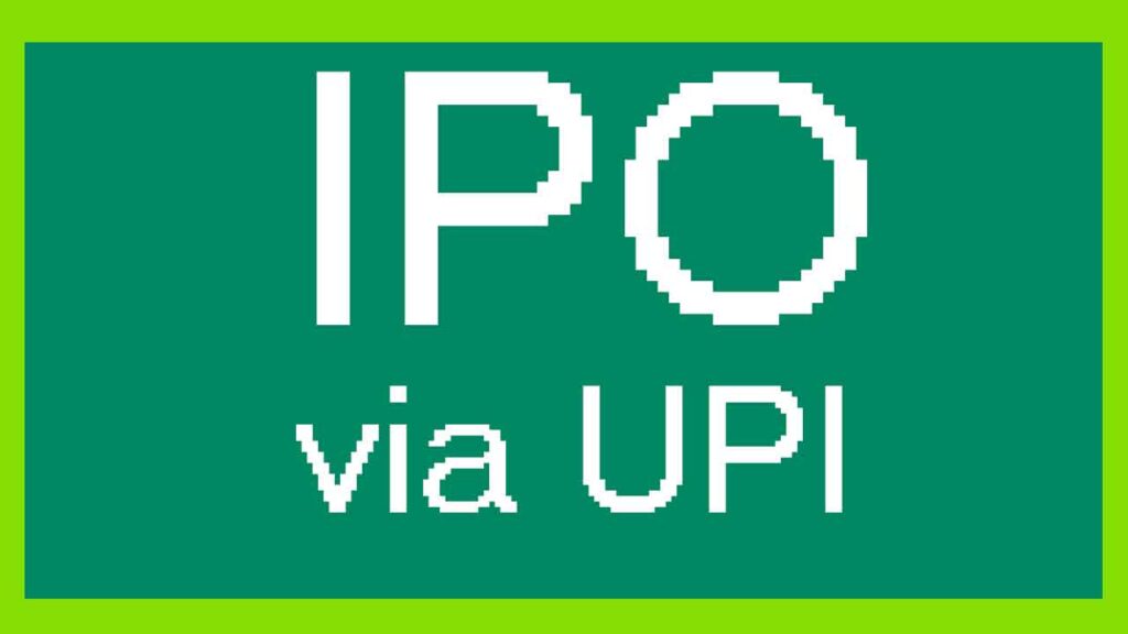 how to apply ipo using upi method