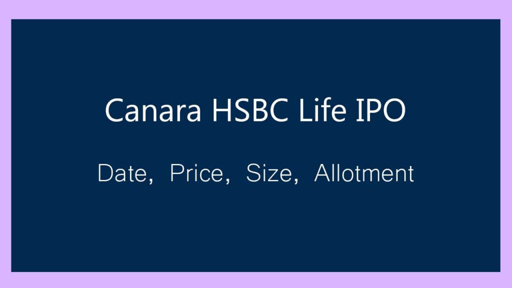 canara hsbc life ipo details