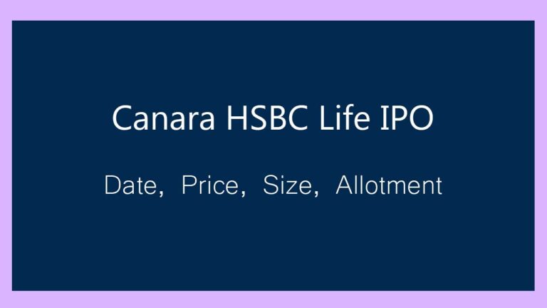 canara hsbc life ipo details