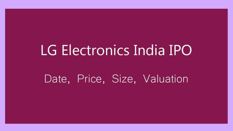 lg electronics india ipo size valuation