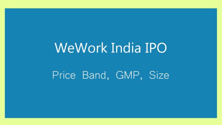 wework india ipo gmp